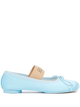 MM6 Maison Margiela: Светлые балетки 