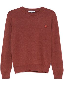 Maison Kitsuné: Коричневый свитер 