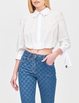 ELISABETTA FRANCHI: Білі блузки 