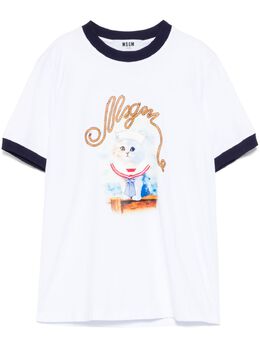 MSGM: Футболка с принтом 