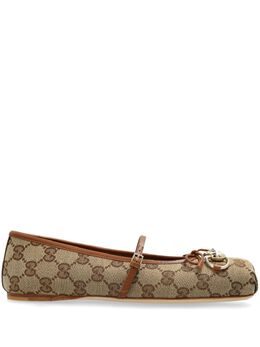 Gucci: Бежевые туфли  Double G