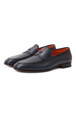 Santoni: Синие туфли  Carlos