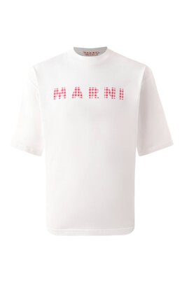 Marni: Хлопковая футболка 
