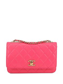 CHANEL Pre-Owned: Розовый кошелёк 