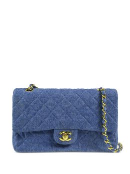 CHANEL Pre-Owned: Голубая сумка 