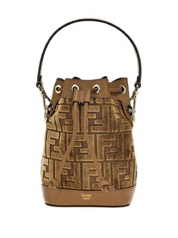 FENDI: Золотая сумка-шоппер  Mon Tresor