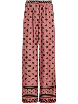 Dolce & Gabbana: Брюки с принтом 