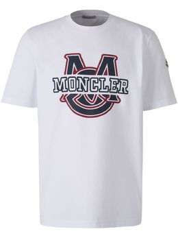 Moncler: Футболка с принтом 