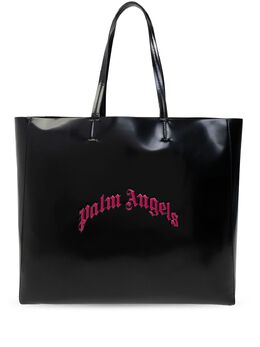 Palm Angels: Чёрная сумка-шоппер 