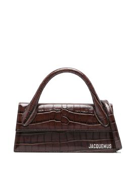 Jacquemus: Коричневая сумка-шоппер  Le Chiquito Long