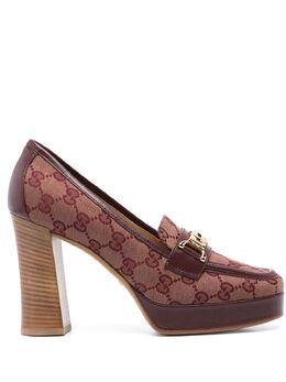 Gucci Pre-Owned: Бордовые туфли 