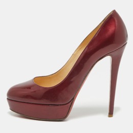 Christian Louboutin: Бордовые туфли 