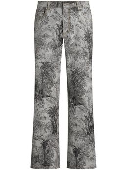 ETRO: Жаккардовые джинсы 