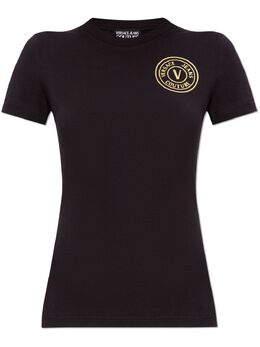 Versace Jeans Couture: Чёрная футболка 