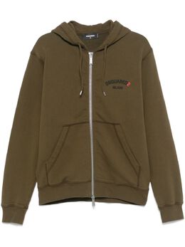 DSQUARED2: Толстовка цвета хаки 