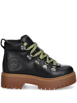 Timberland: Чёрные ботинки 