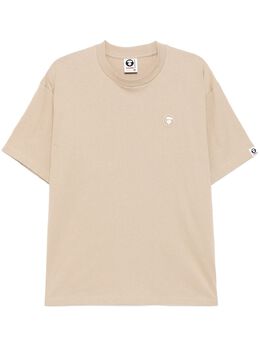 AAPE BY *A BATHING APE®: Бежевая футболка 