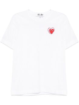Comme Des Garçons Play: Белая футболка 