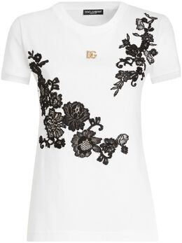 Dolce & Gabbana: Белая футболка  T
