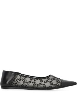 Givenchy: Чёрные балетки  4G