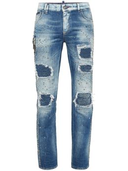 Philipp Plein: Светлые джинсы 