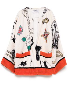 CHANEL Pre-Owned: Белое пальто 