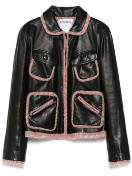 CHANEL Pre-Owned: Кожаная куртка 