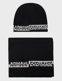 ARMANI EXCHANGE: Чёрная шапка 