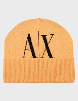 ARMANI EXCHANGE: Коричневая шапка 