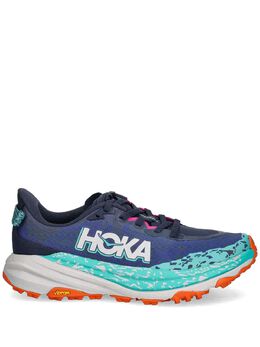 HOKA: Голубые кроссовки 