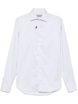 Canali: Рубашка в полоску 