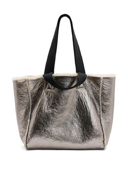 AllSaints: Серебристая сумка-шоппер 