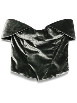 Mugler: Бархатный корсет 