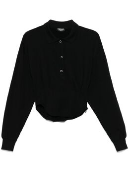 Mugler: Чёрное поло 