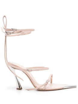Mugler: Светлые сандалии 