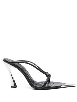 Mugler: Чёрные сандалии 