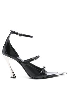 Mugler: Чёрные сандалии 