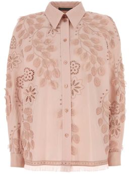 Alberta Ferretti: Розовая рубашка 