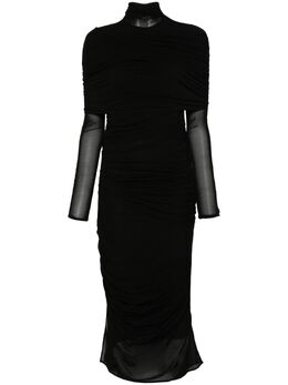 Mugler: Платье миди 