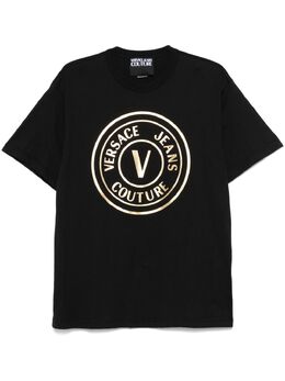 Versace Jeans Couture: Чёрная футболка 