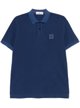 Stone Island: Фиолетовое поло 