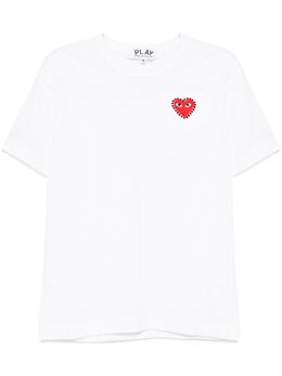 Comme Des Garçons Play: Белая футболка 