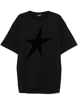 Mugler: Бархатная футболка 