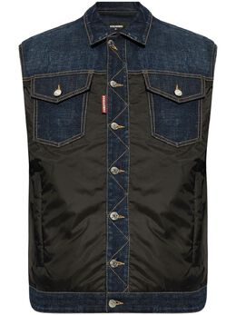 DSQUARED2: Синий жилет 