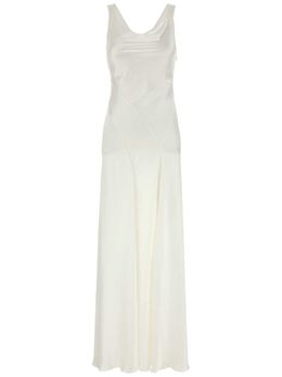 Alberta Ferretti: Атласное платье 
