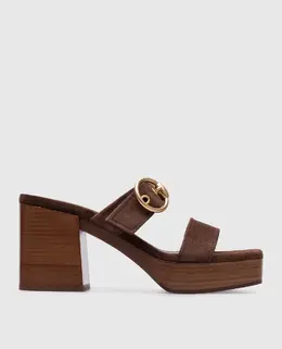 Gianvito Rossi: Коричневі сабо 