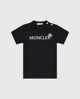 Moncler ENFANT: Синяя футболка 