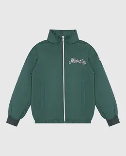 Moncler ENFANT: Зелёная куртка 