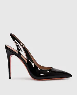 Santoni: Чорні босоніжки 