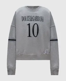 Dolce&Gabbana: Серый свитшот 